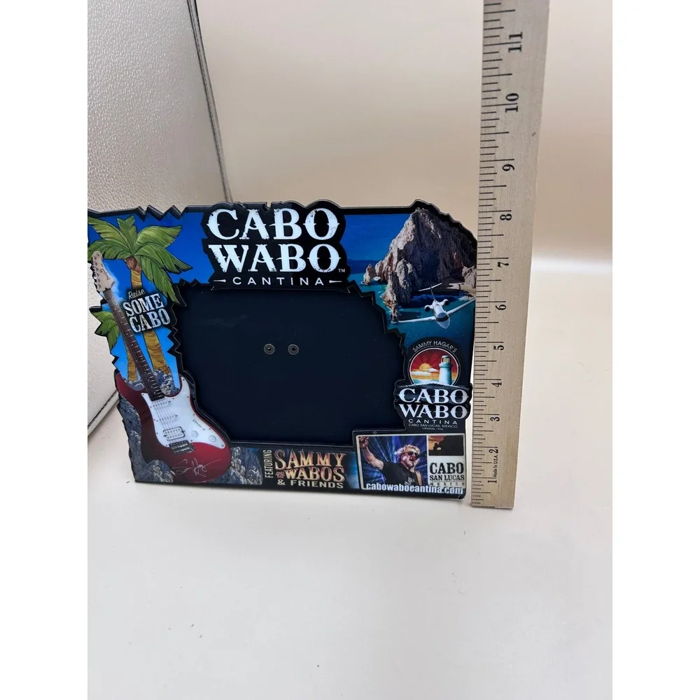 Cabo Wabo Cantina Sammy Hagar Souvenir Photo Frame Cabo San Lucas Mexico 9x7